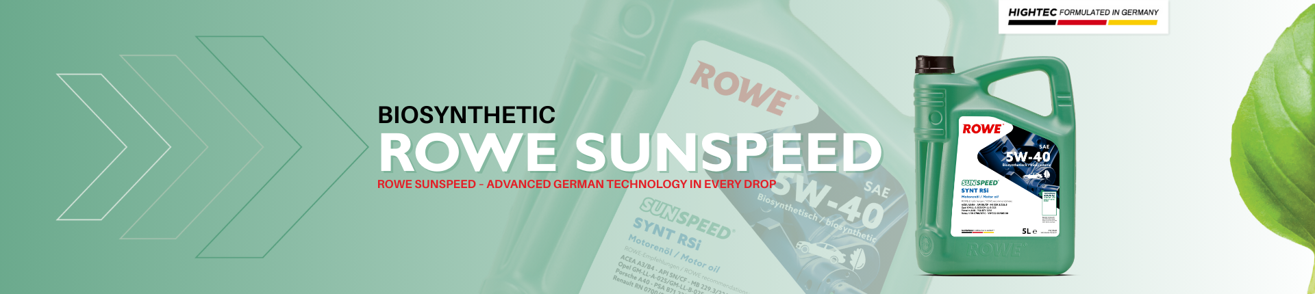 ROWE Motor Oil product and supply highlight