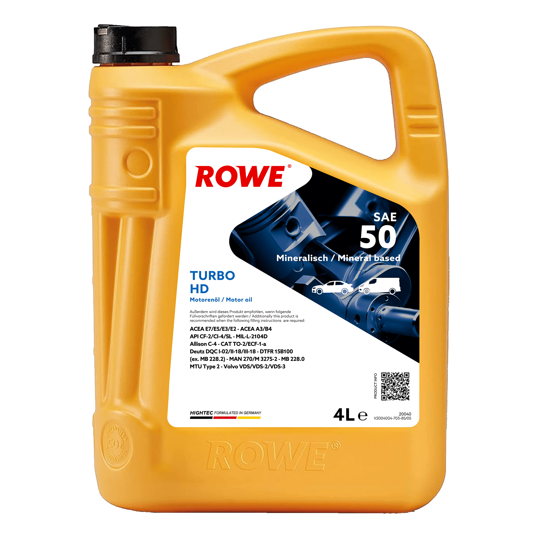 HIGHTEC TURBO HD SAE 50 image 2 4L