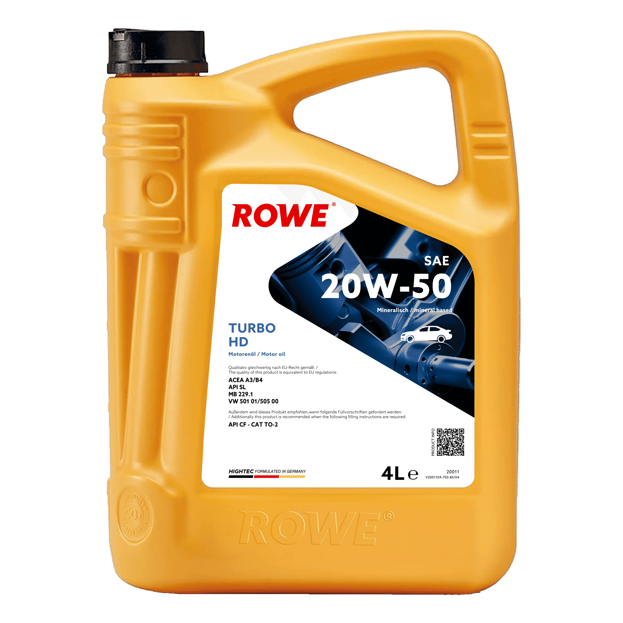 HIGHTEC TURBO HD SAE 20W-50 image 2 4L
