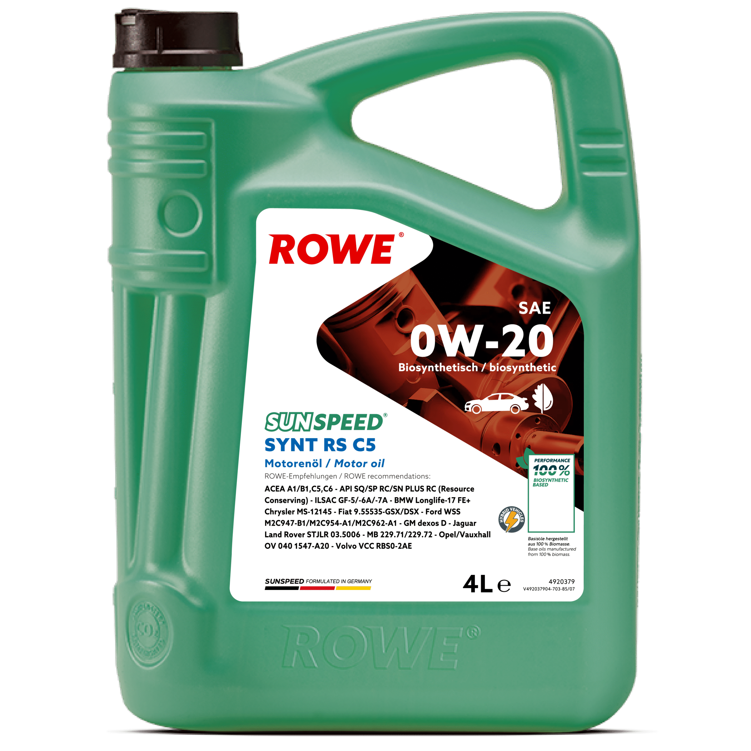 SUNSPEED SYNT RS C5 SAE 0W-20