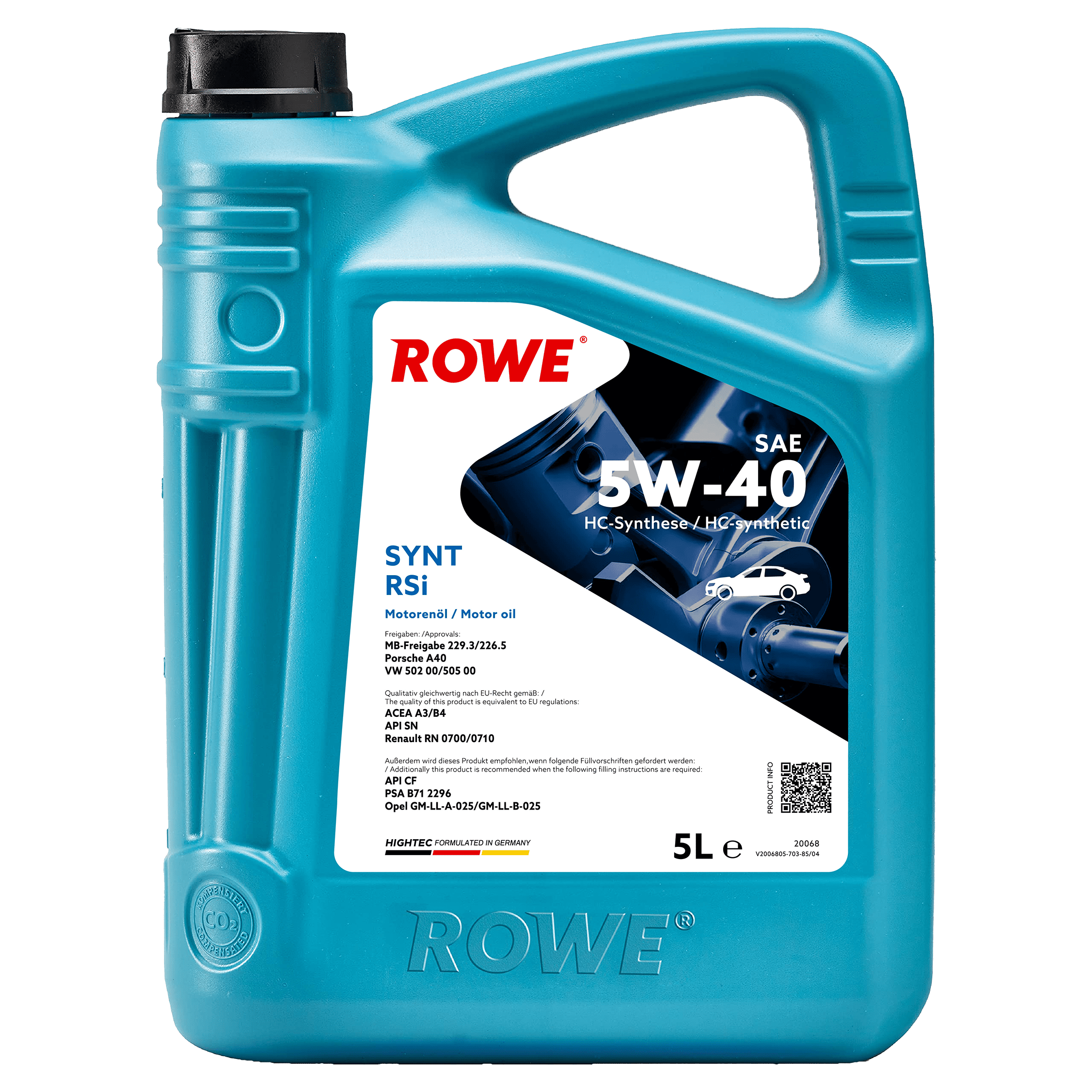 HIGHTEC SYNT RSi SAE 5W-40 image 3 5L