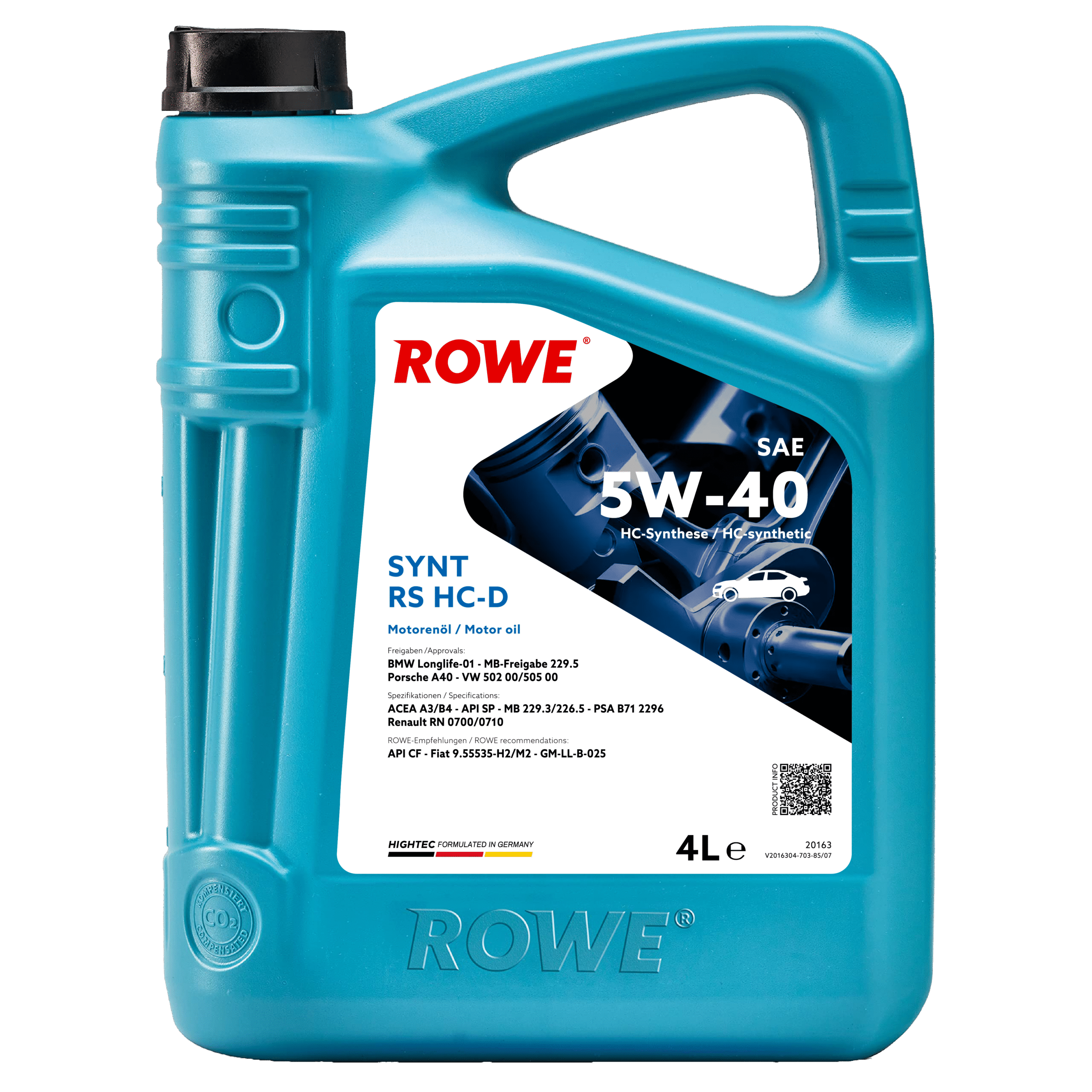 HIGHTEC SYNT RS HC-D SAE 5W-40 image 2 4L