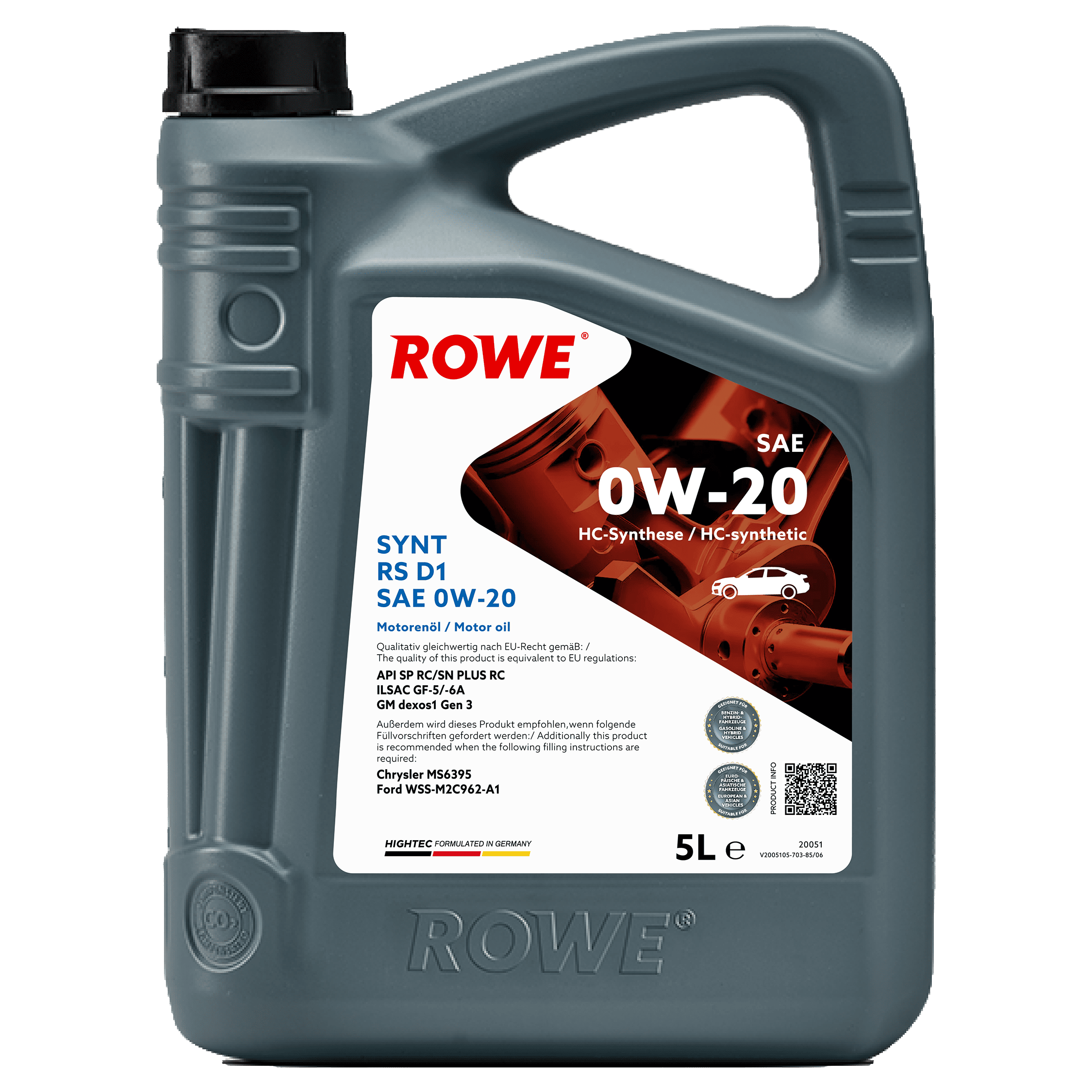 HIGHTEC SYNT RS D1 SAE 0W-20