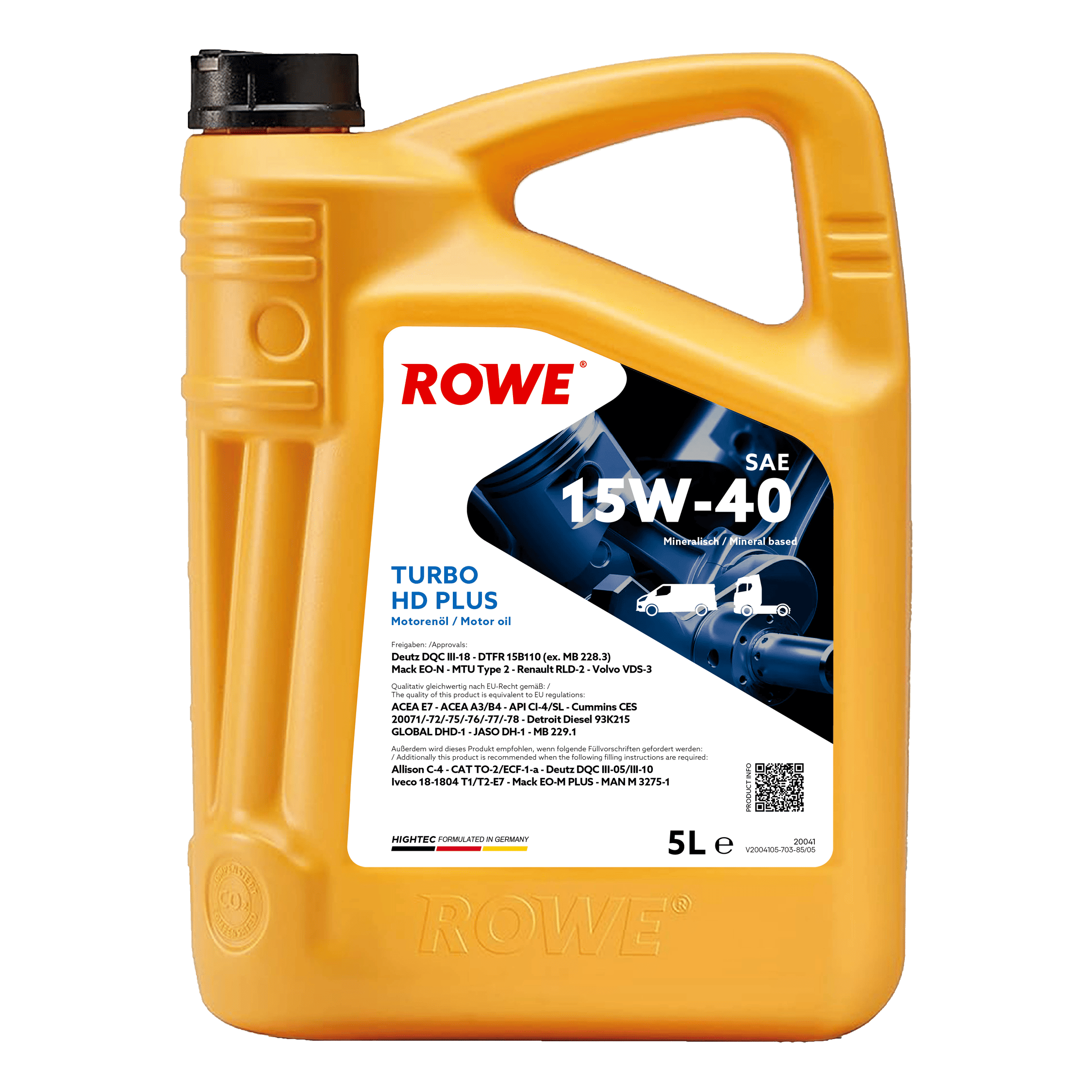 HIGHTEC TURBO HD SAE 15W-40 PLUS image 3 5L