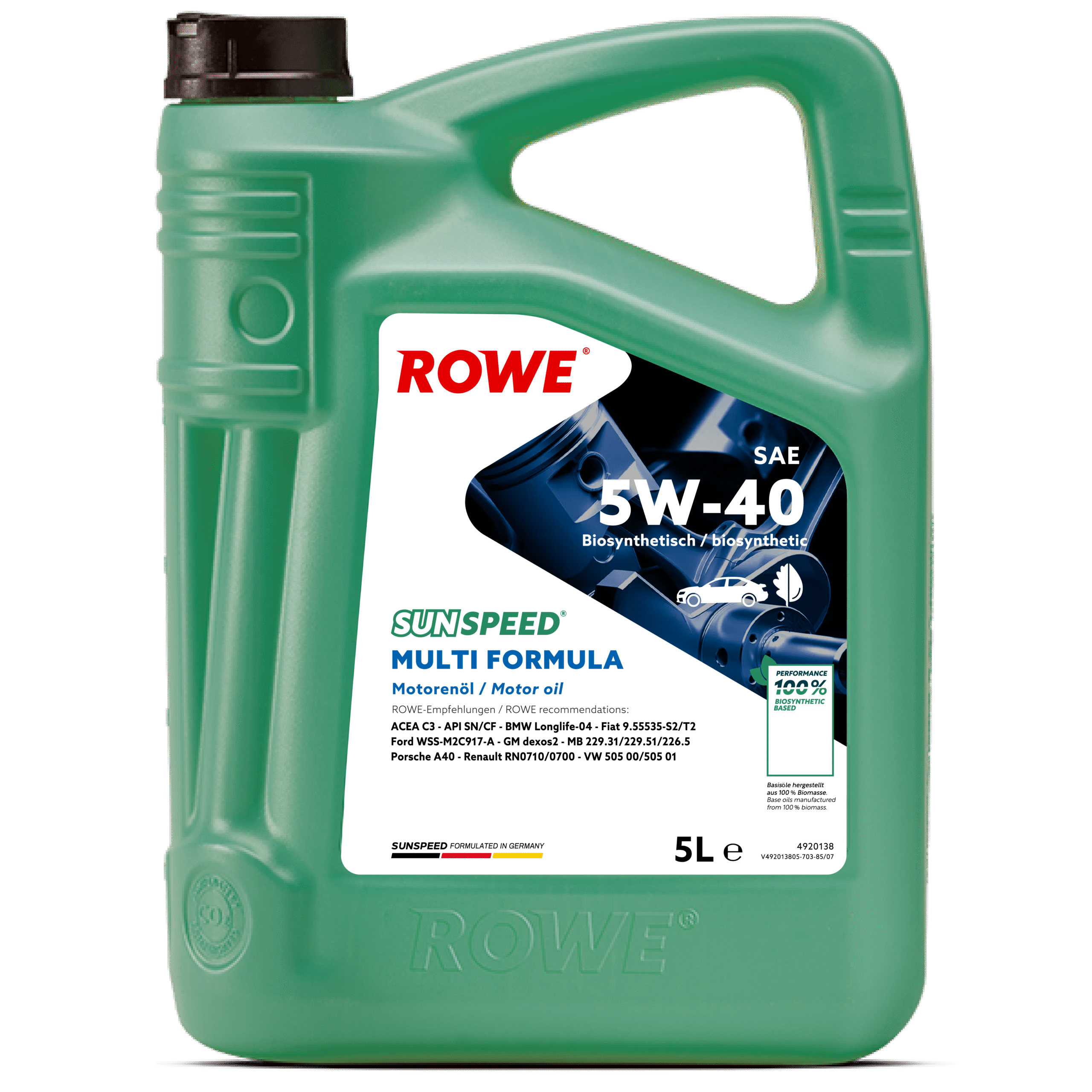 SUNSPEED MULTI FORMULA SAE 5W-40 image 3 5L