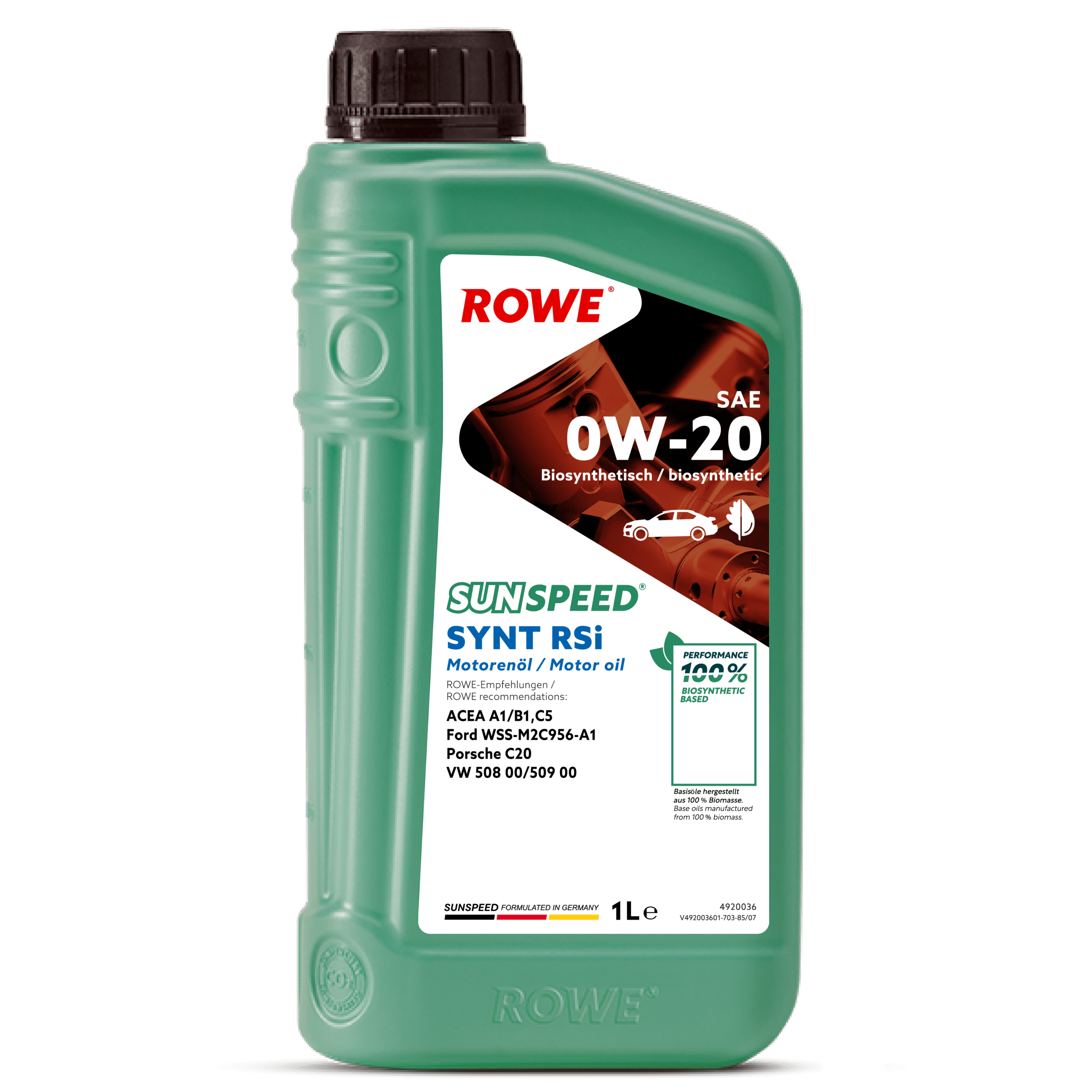 SUNSPEED SYNT RS LONGLIFE IV SAE 0W-20