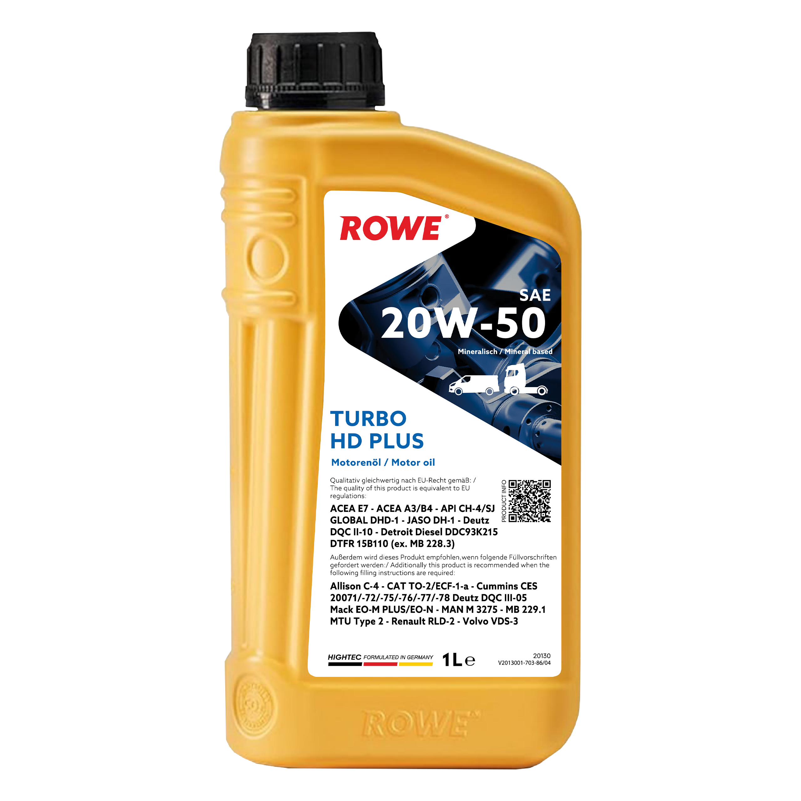 HIGHTEC TURBO HD SAE 20W-50 PLUS