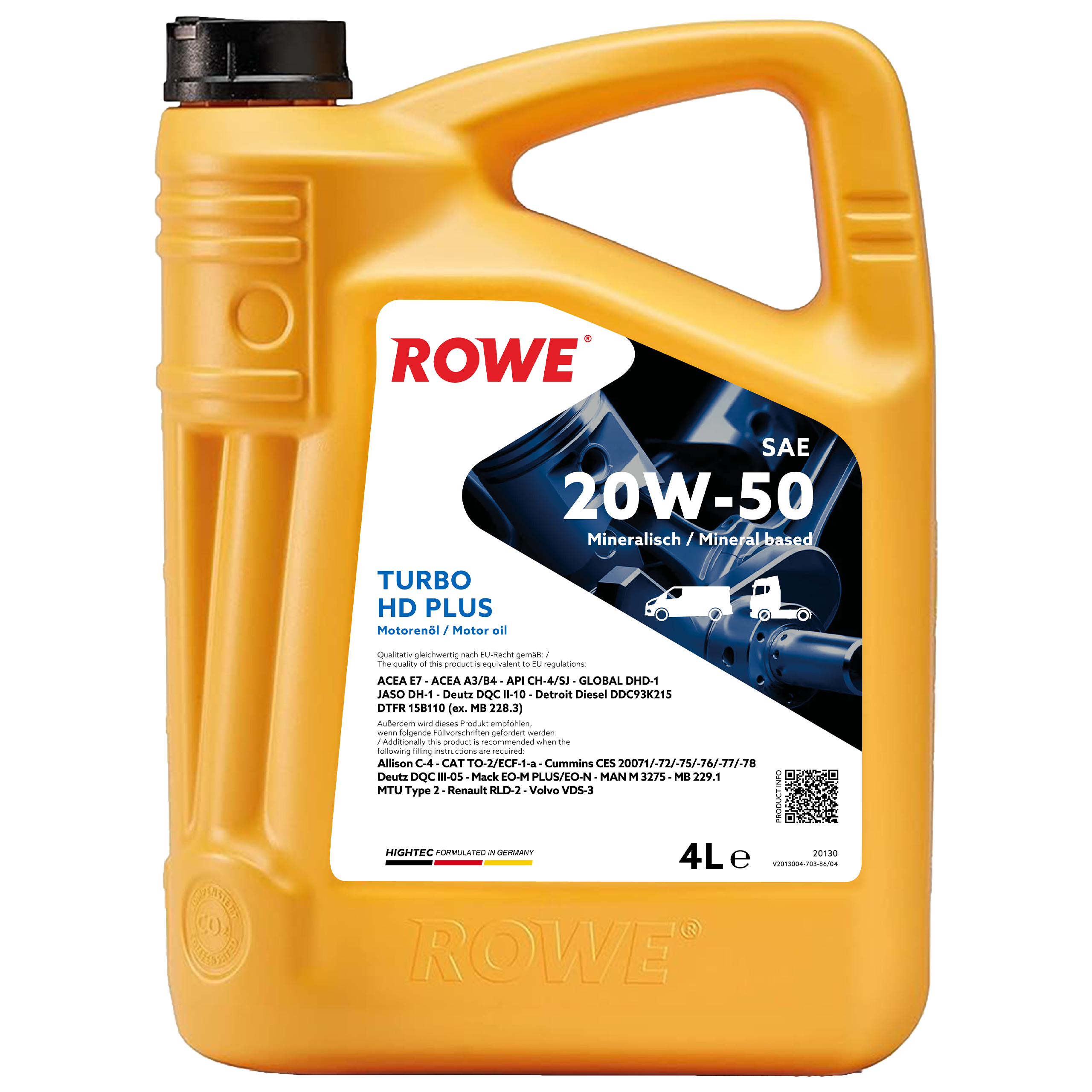 HIGHTEC TURBO HD SAE 20W-50 PLUS image 2 4L