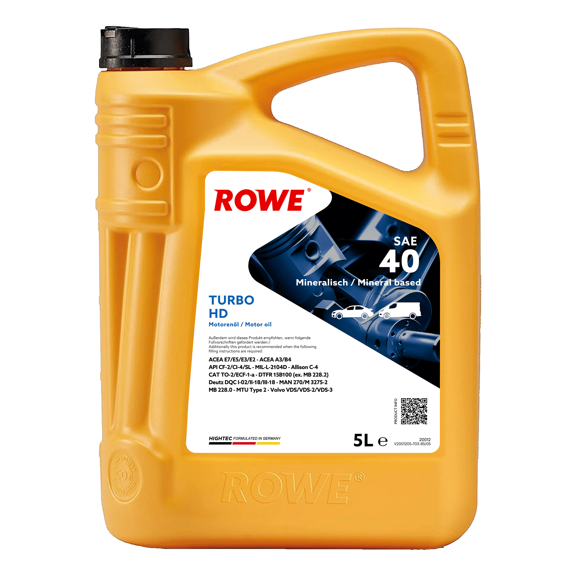 HIGHTEC TURBO HD SAE 40 image 3 5L