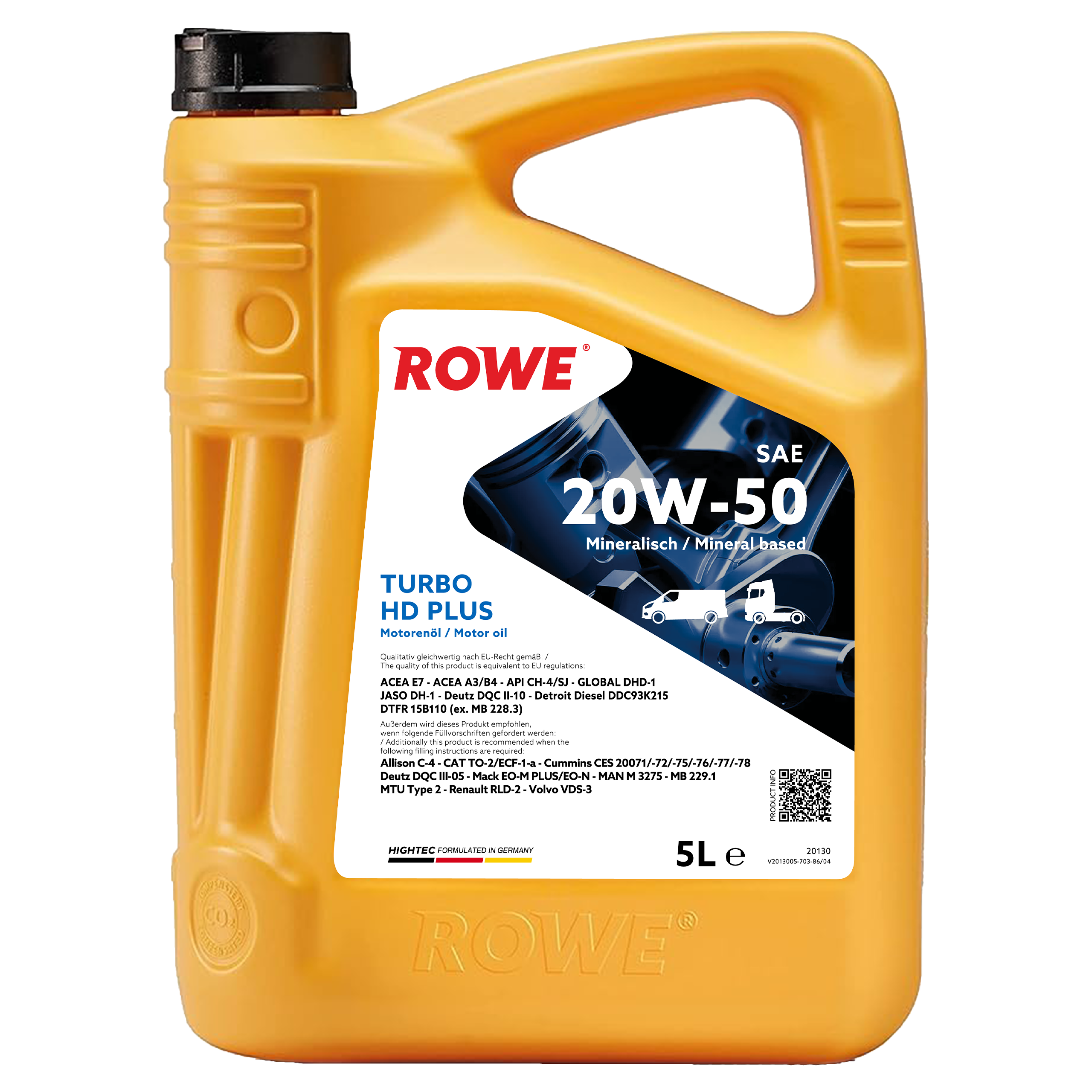 HIGHTEC TURBO HD SAE 20W-50 PLUS image 3 5L