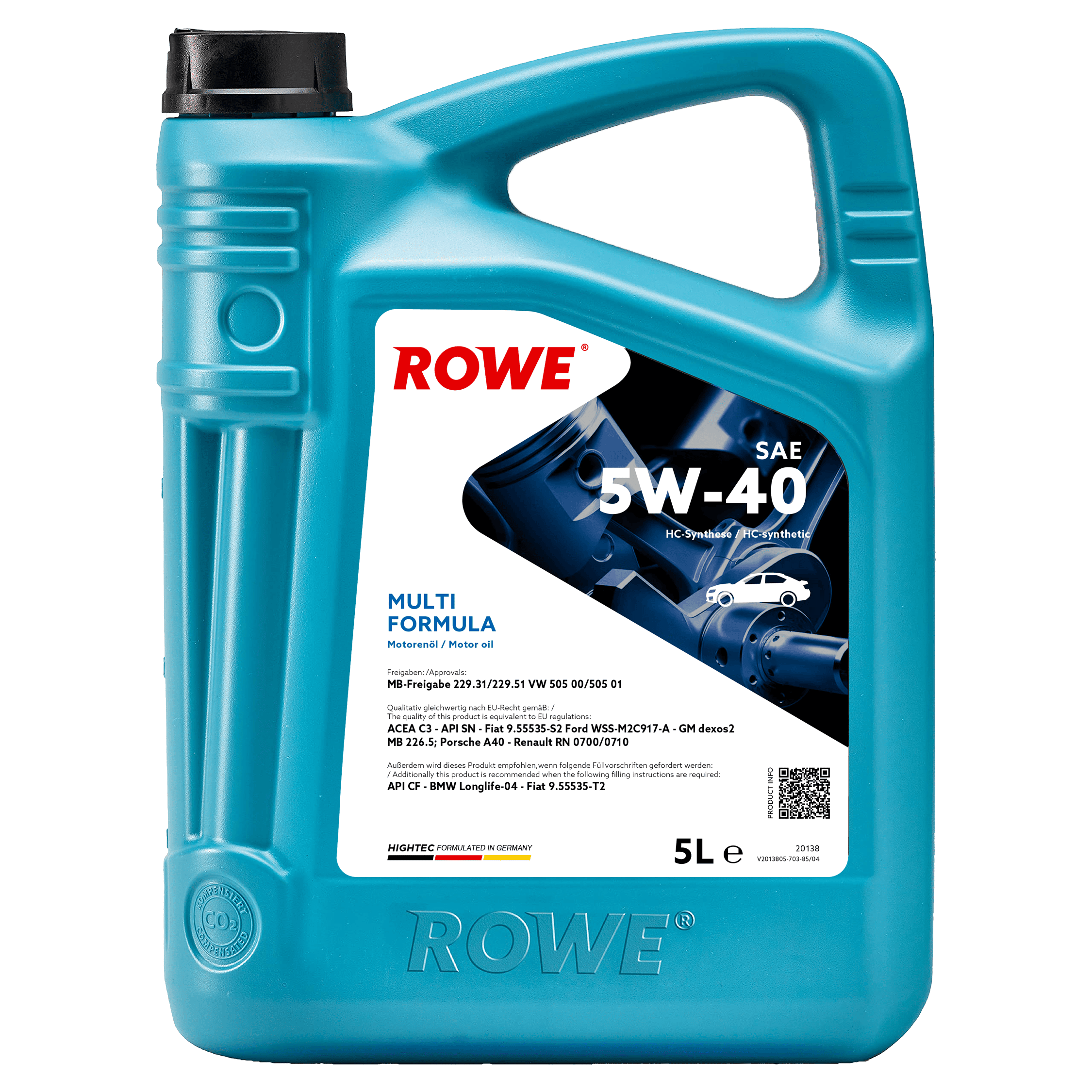 HIGHTEC MULTI FORMULA SAE 5W-40 image 3 5L