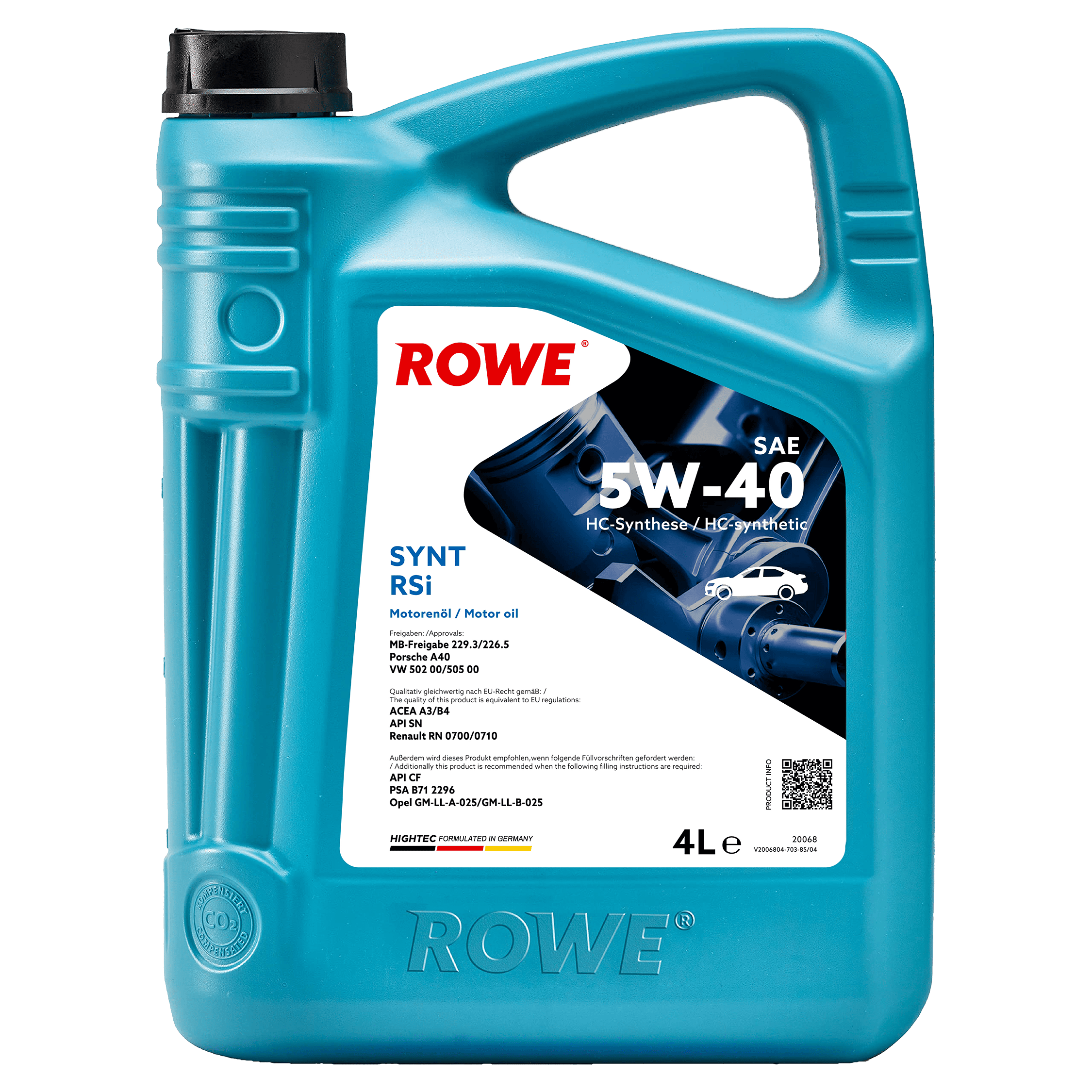 HIGHTEC SYNT RSi SAE 5W-40 image 2 4L